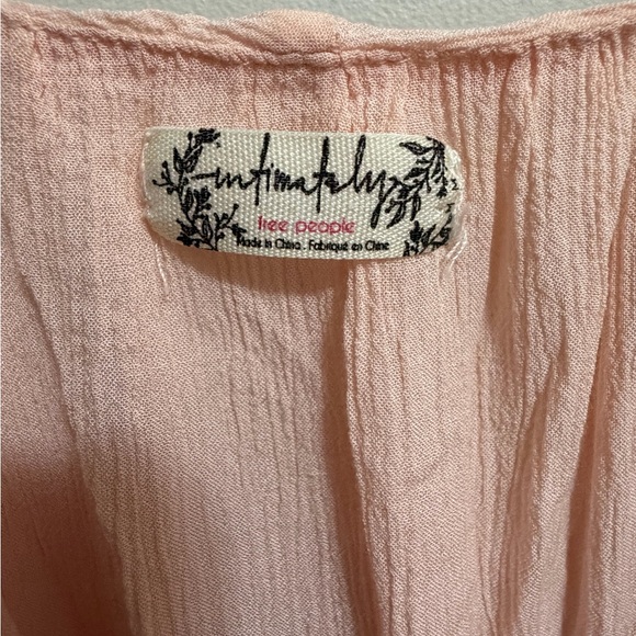 Free People Intimately Pink Cascade Ruffled Camisole Top Medium - Picture 5 of 8
